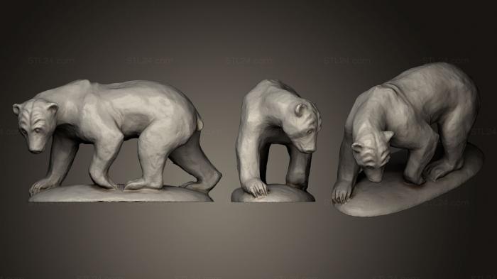 Статуэтки животных (Малайский медведь, STKJ_0577) 3D модель для ЧПУ станка